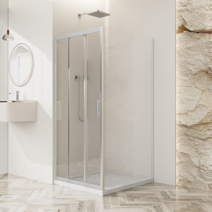 Душевой уголок BELBAGNO UNO-195-AF-31-90-C-Cr