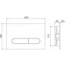 Кнопка смыва BELBAGNO BB008-PR-ORO