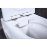 Подвесной безободковый унитаз с сиденьем микролифт BELBAGNO LOTO BB070CHR/SC