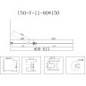 Шторка на ванну BELBAGNO UNO-V-11-80/150-P-Cr