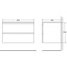 Тумба BELBAGNO LUCE LUCE-800-2C-SO-SCM